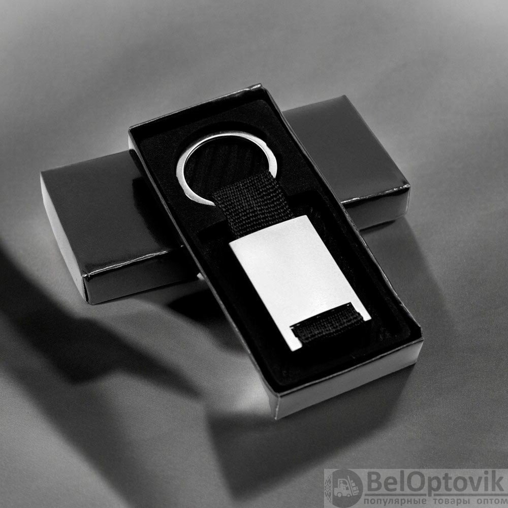 Брелок текстильный с алюминиеовй вставкой Typpo