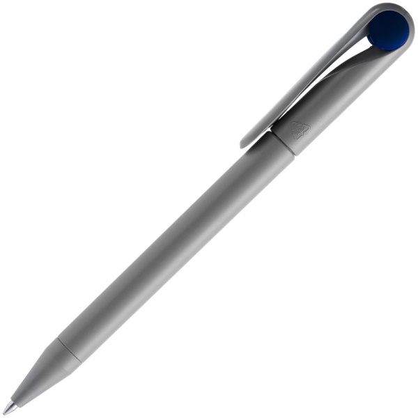 Ручка шариковая Prodir DS1 TMM Dot, серая с синим, 14х1,1 см