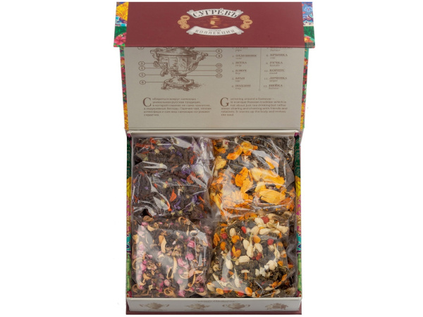 Подарочный набор c купажами чая «Цветущий сад» в подарочной упаковке, Цвет мультиколор