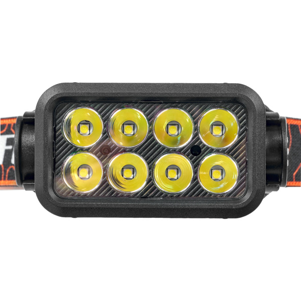 FOCUSray 1300 8 диодов ,акку 18650 встроенный , 1200мАН,3,7V,индикатор зарядки,сенсор 1/180, шт