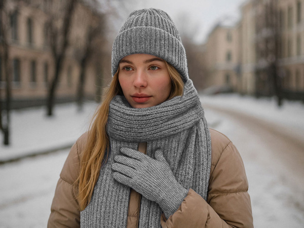 Подарочный набор  «Nordend», Цвет серый меланж