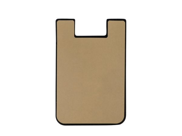 Картхолдер с креплением на телефон «Gummy», Цвет черный