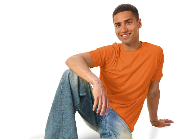 Футболка «Super Club» мужская, Размер L, Цвет оранжевый