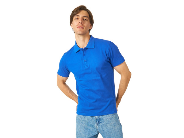 Рубашка поло «Chicago» мужская, Размер S, Цвет классический синий