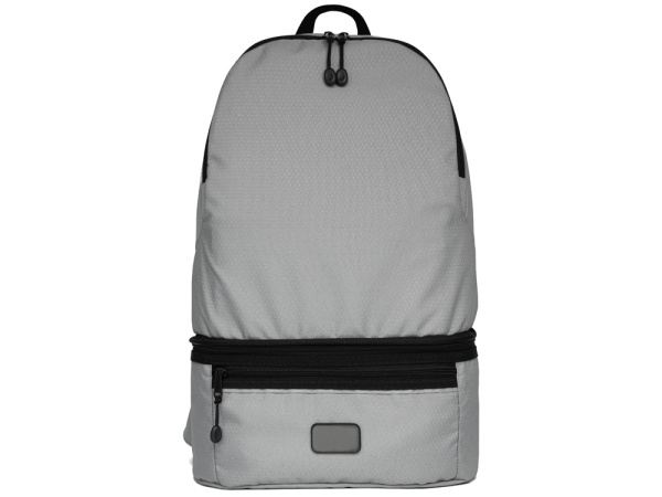 Рюкзак-трансформер 2-в-1 «Athletica» водостойкий с поясной сумкой из переработанного пластика , Цвет серый