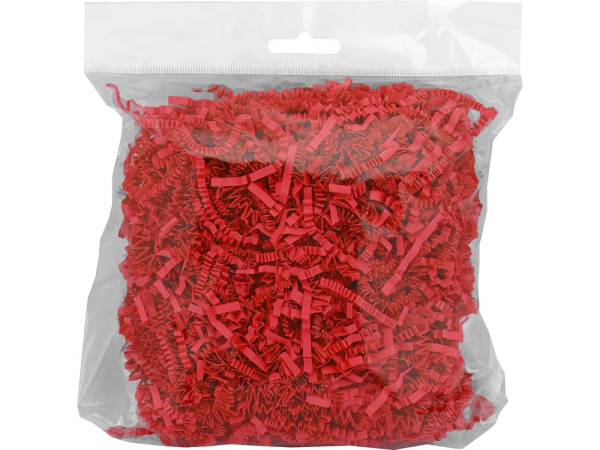 Бумажный наполнитель, 50 г, Размер 50 г, Цвет красный
