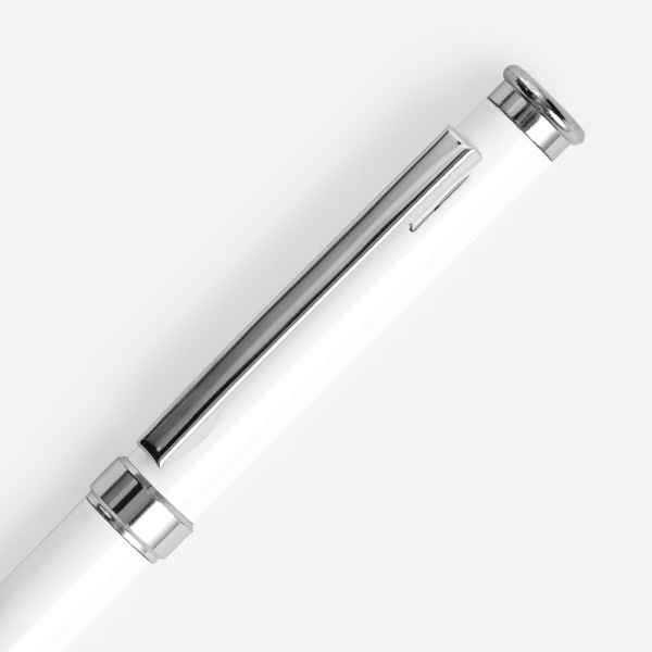 Ручка шариковая Finn Chrome, белая, 13,8х0,9 см