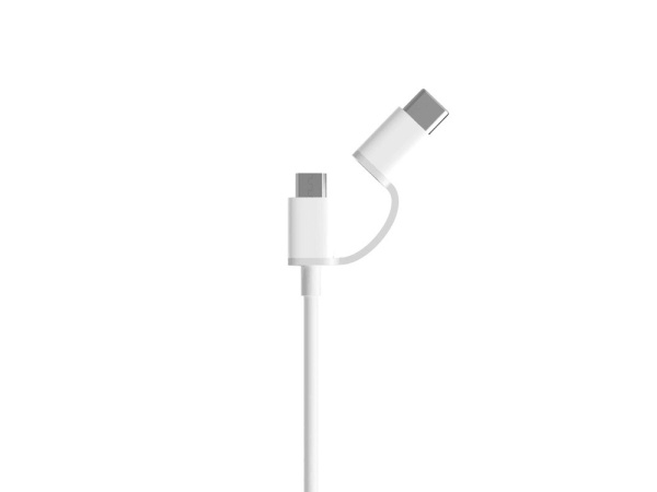 Кабель «Mi 2-in-1 USB Cable Micro-USB to Type C», 30 см, Цвет белый