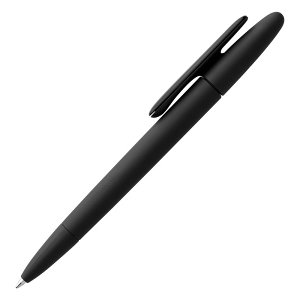 Ручка шариковая Prodir DS5 TRR-P Soft Touch, черная, 14,4х1,1 см