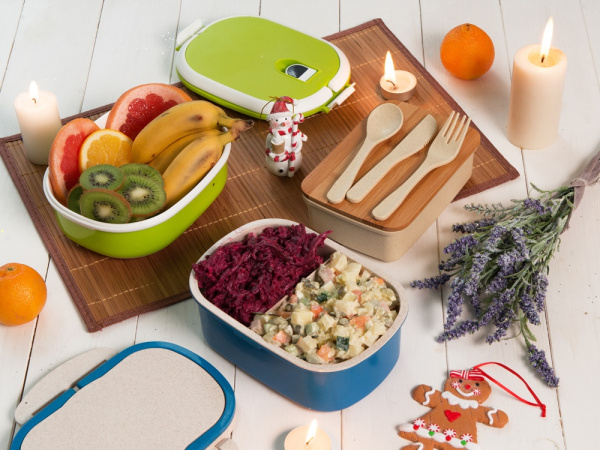 Ланч-бокс «Spiga», Цвет зеленый/белый