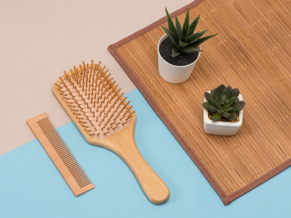 Расческа-гребень для волос «Leela», Цвет натуральный