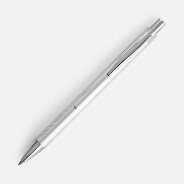 Ручка шариковая SparkLine, серебристая, 14,5х1 см