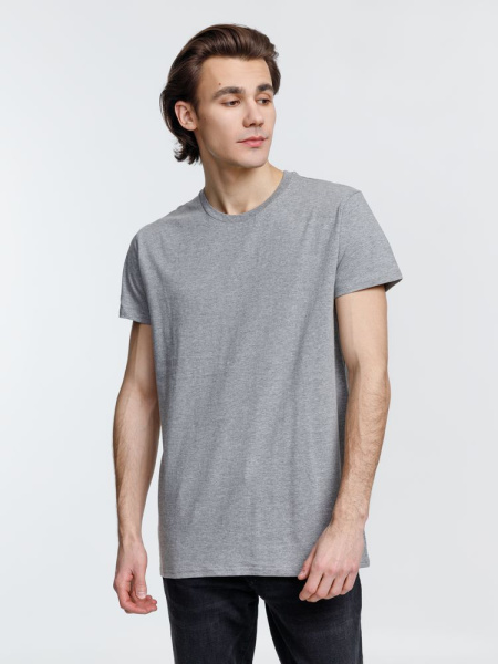 Футболка мужская Pioneer Men, серый меланж, XS–4XL