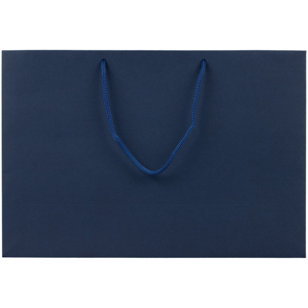 Пакет бумажный Ample Plus M, синий, 35x24x12 см