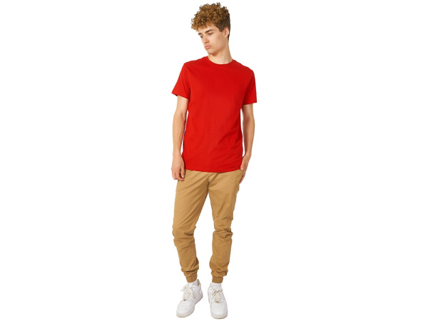 Футболка «HD» из премиального хлопка мужская, Размер L, Цвет красный