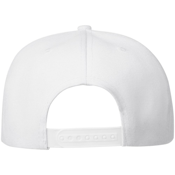 Бейсболка Snapback с прямым козырьком, белая, 56-58