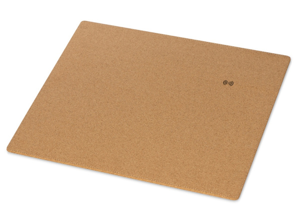 Пробковый коврик для рабочего места с беспроводной зарядкой «Querсus», Цвет натуральный