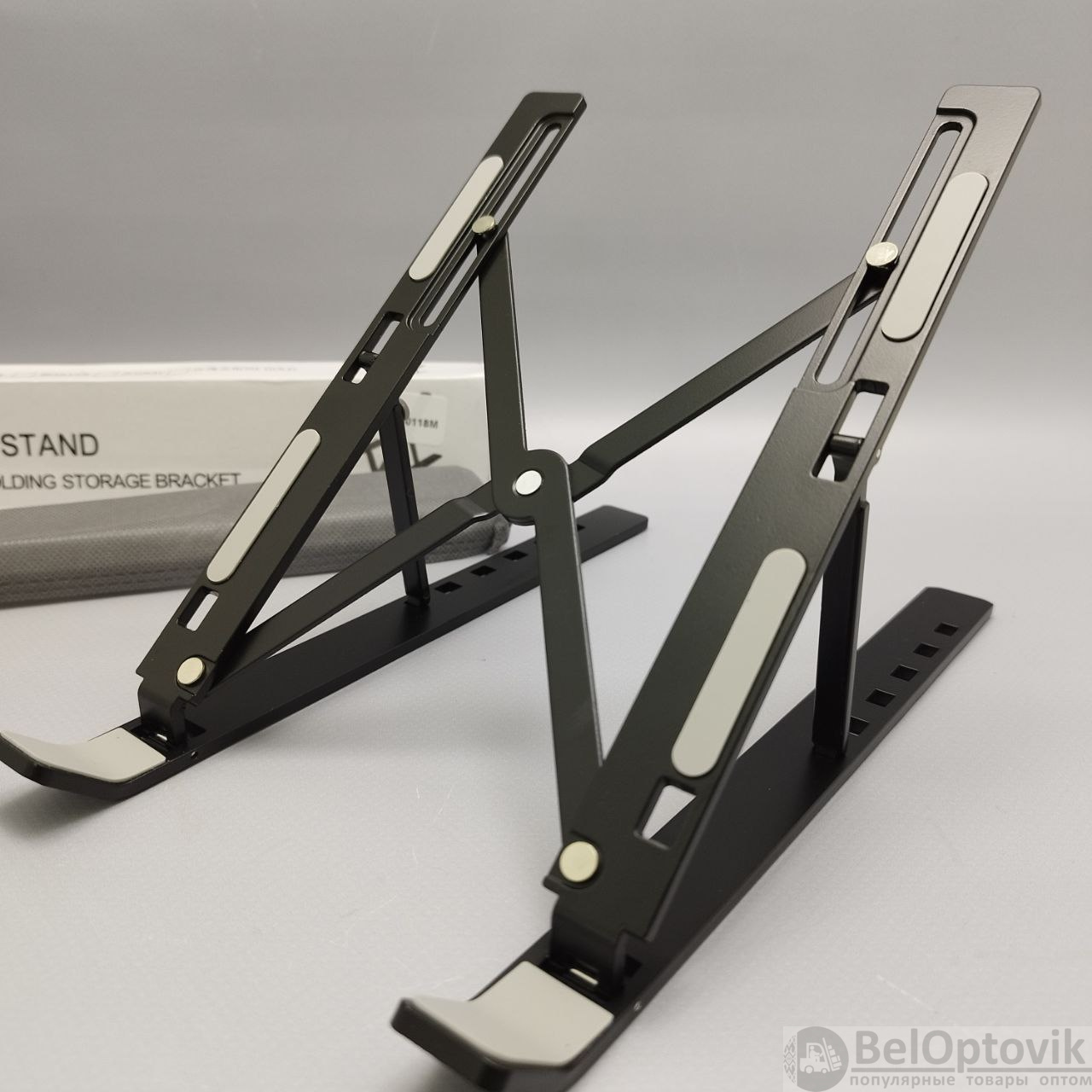 Подставка для планшета, ноутбука LapTop Stand / Держатель металлический  регулируемый складной (арт: TDA-0118M) от 300 ₽ рублей оптом в Москве