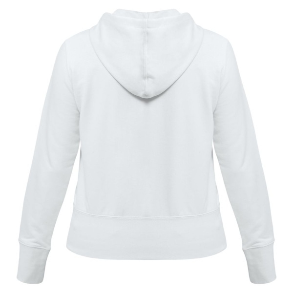 Толстовка женская Hooded Full Zip белая, XS–XXL