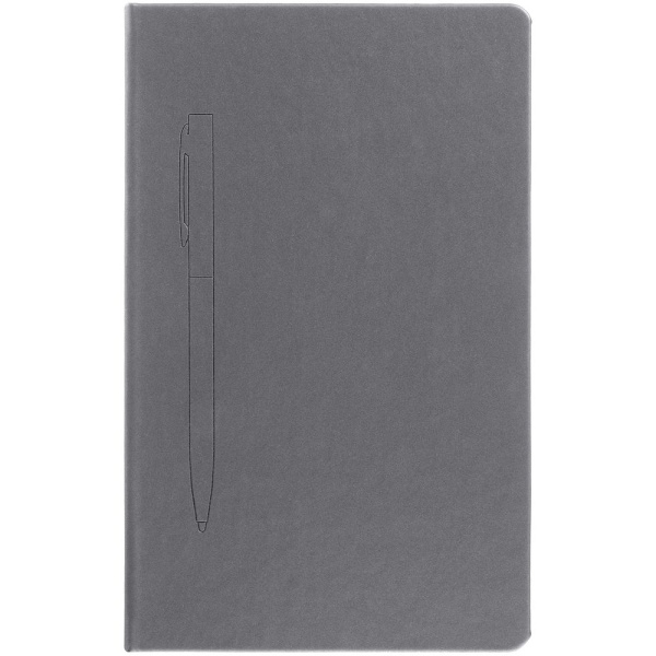 Ежедневник Magnet Shall, недатированный, серый, 13х20,8х1,8 см
