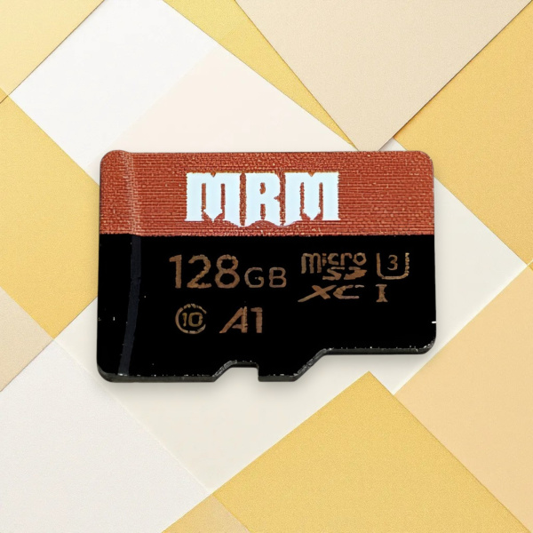 Карта памяти MRM MB12, microSDXC, 128 ГБ, Class 10, U3, A1, 10 Мб/с, High speed, черный / Максимальная вместимость и скорость для ваших устройств