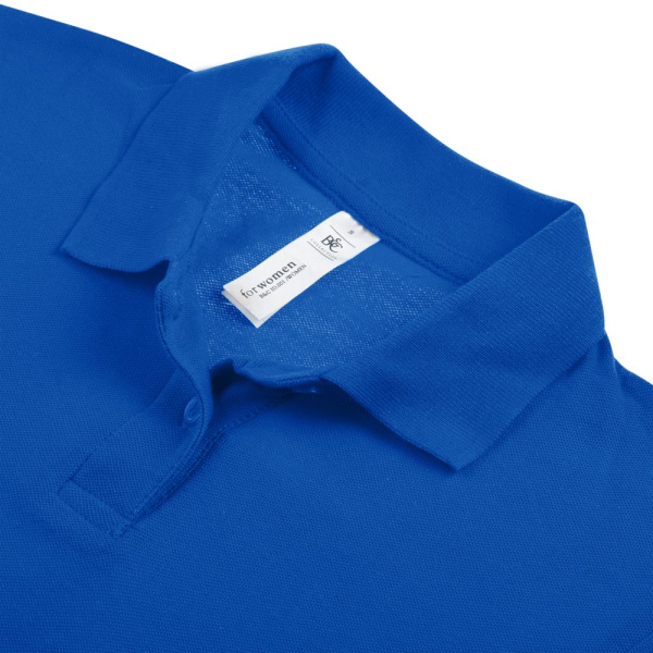 Рубашка поло женская ID.001 ярко-синяя, XS–3XL