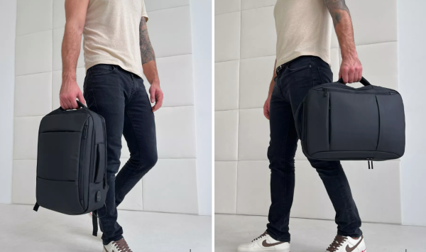 Рюкзак - чемодан 2в1 с отделением для ноутбука, 35-40 л., USB / Рюкзак трансформер 
