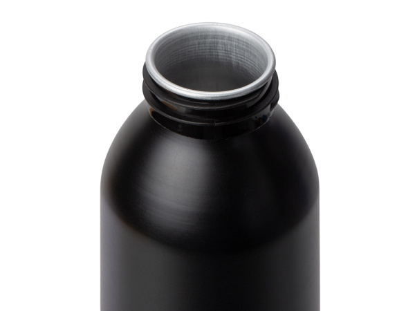 Алюминиевая бутылка для воды с ручкой «Plain Alu», 650 мл, Цвет черный