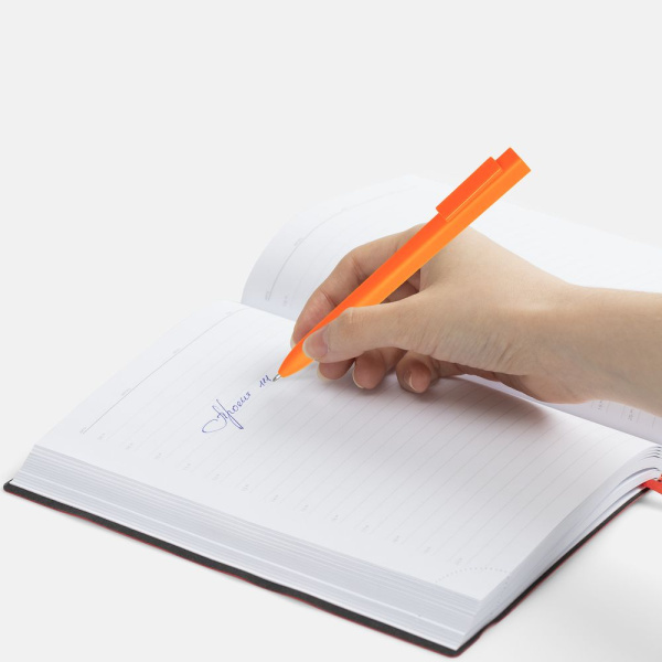 Ручка шариковая Swiper SQ Soft Touch, оранжевая, 14,5x1,1 см