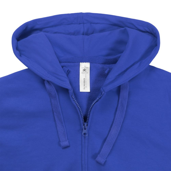 Толстовка женская Hooded Full Zip ярко-синяя, XS–XL