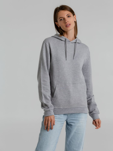 Толстовка с капюшоном Snake II серый меланж, XS–4XL