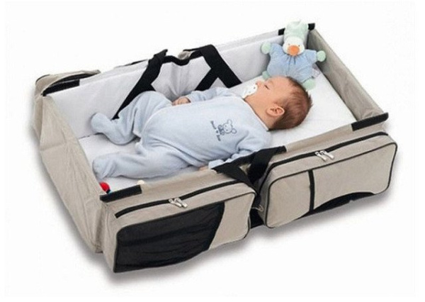 Детская сумка —  кровать Baby Travel Bed and Bag от 0 до 12 мес. (Складная дорожная люлька — перенос