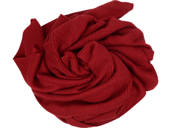 Плед акриловый «Chain», Цвет бордовый, коричневый