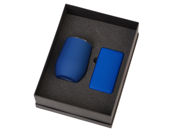 Подарочный набор «COLOR IT» с термокружкой и повербанком, Размер 10000 mAh, Цвет синий