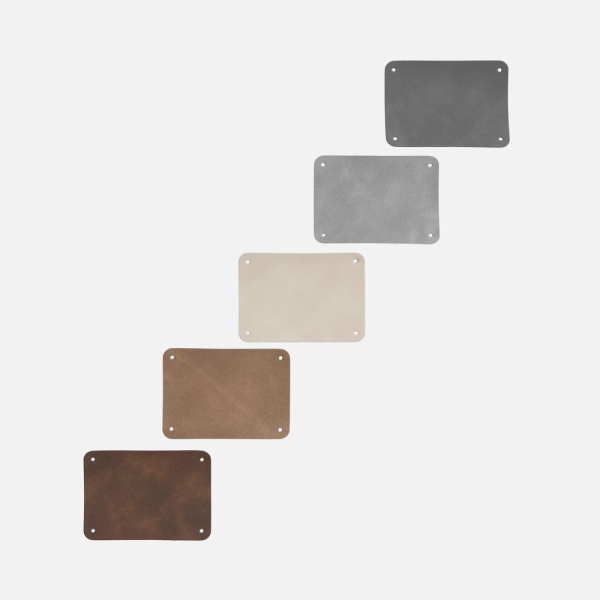 Лейбл Eta Nubuck Touch, XL, темно-серый, 5х7 см
