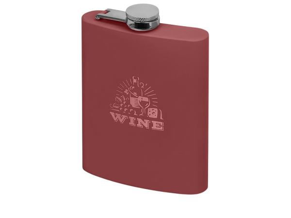 Фляжка «Remarque» soft-touch 2.0, Цвет бургунди