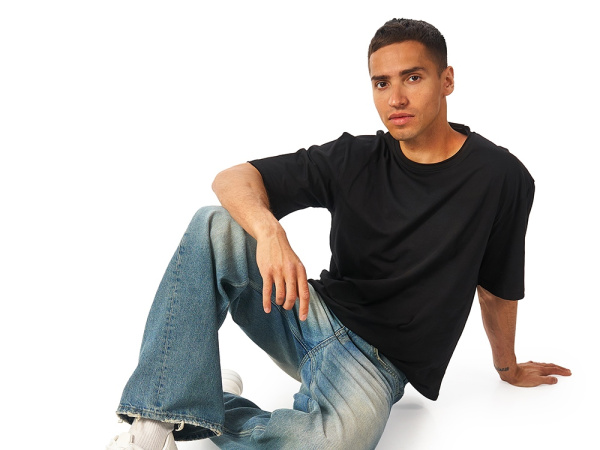 Футболка оверсайз «Liyon» унисекс, Размер XL-2XL, Цвет черный