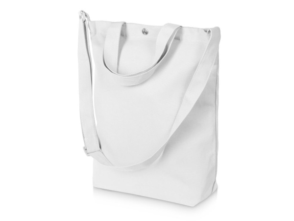 Сумка «Helfer» на кнопке с регулирующейся лямкой, Цвет белый