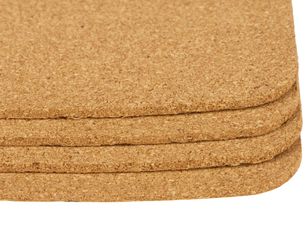 Набор подставок под горячее из пробки «Dinner», Цвет натуральный