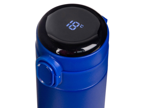 Вакуумная термокружка с индикатором и медной изоляцией «Bravo», 400 мл, Цвет синий