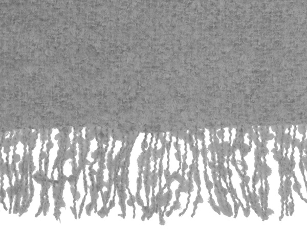 Плед акриловый «Mohair», Цвет серый