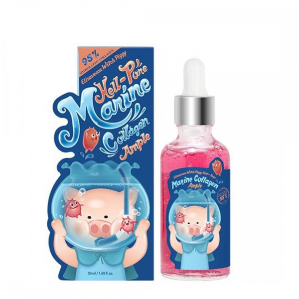 Сыворотка Elizavecca Witch Piggy Hell-Pore Ample 95% с морским коллагеном Marine Collagen Ampoule, 5