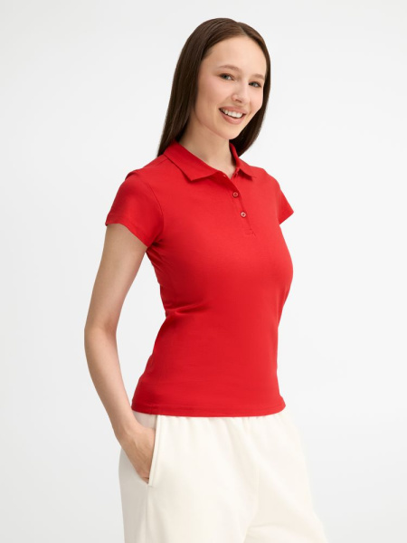 Рубашка поло женская Prescott Women 170, красная, S–XXL