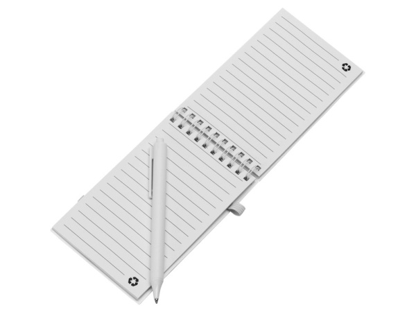 Антибактериальный набор с блокнотом и стаканом «Safe work», Цвет белый