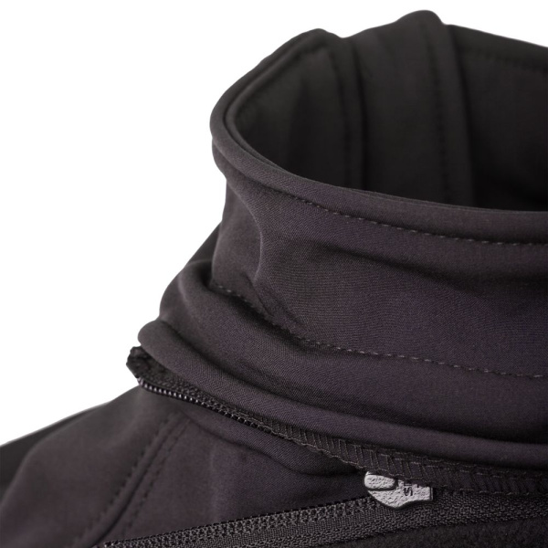 Куртка женская Hooded Softshell черная, S–XL