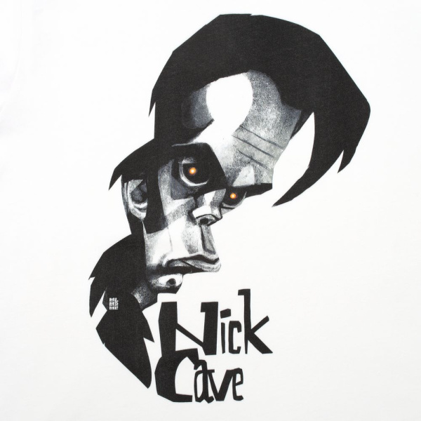 Футболка «Меламед. Nick Cave», белая, S–XXL