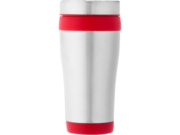 Термокружка «Elwood», 400 мл, Цвет серебристый/красный