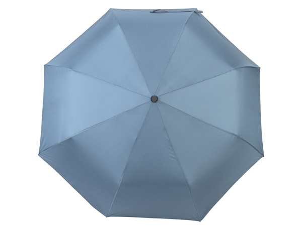 Зонт-полуавтомат складной «Roof» с куполом из переработанного пластика, Цвет серый антрацит