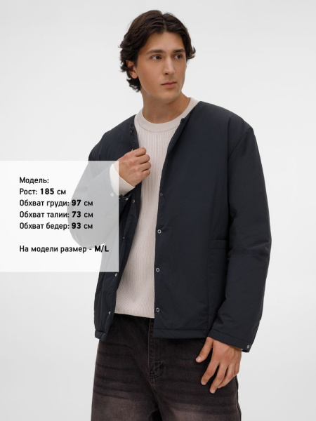 Куртка унисекс Veter, черная, XS–4XL