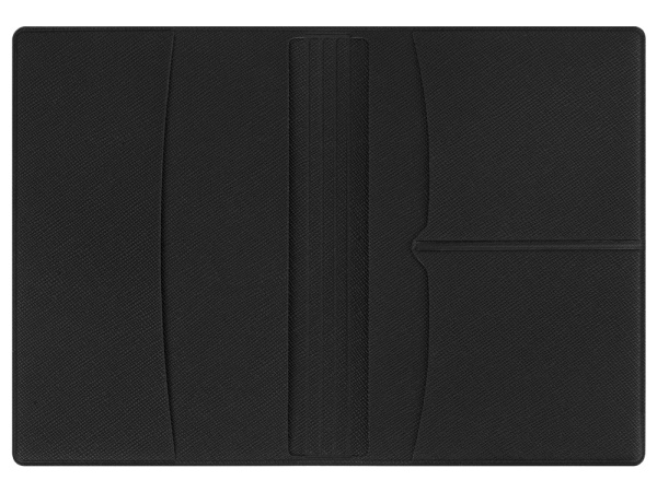 Обложка для паспорта с RFID защитой отделений для пластиковых карт «Favor», Цвет черный